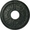 Ekena Millwork Tirana Medallion (Canopies up to 4 3/4"), 13 7/8"OD x 3 3/4"ID x 1 1/4"P, Painted Turtle Crackle CM13TIPTC - alternate 1